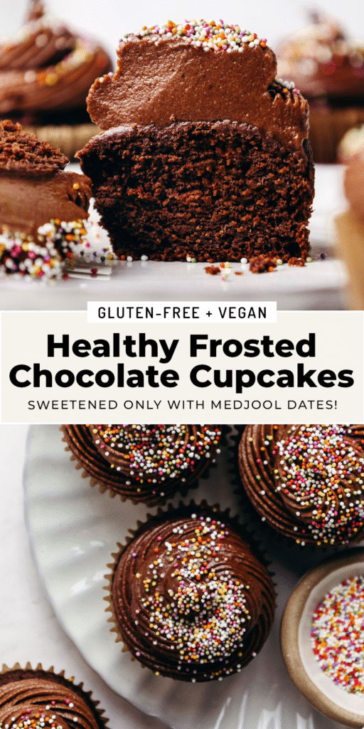 The BEST Healthy Chocolate Cupcakes