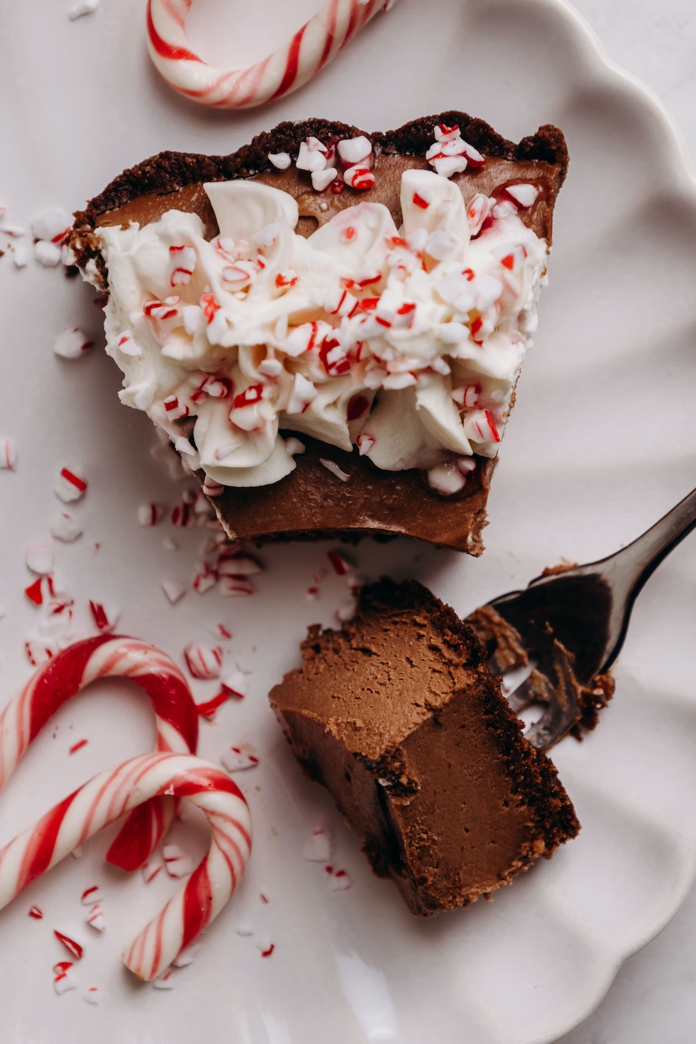 Chocolate Peppermint Pie (dairy-free + gluten-free)
