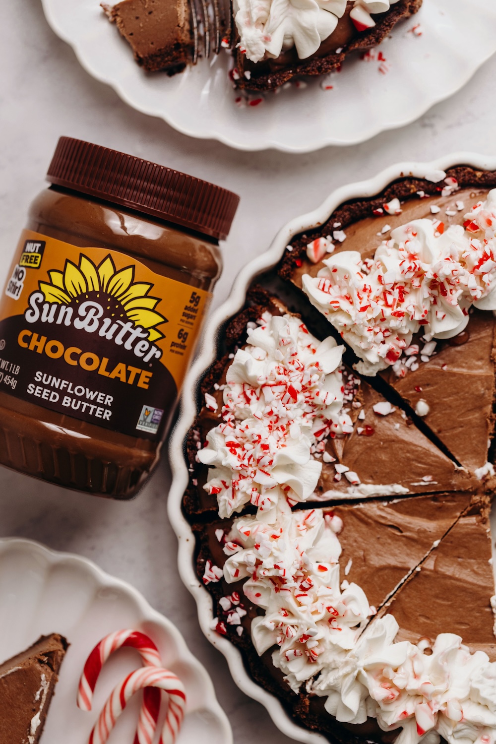 Chocolate Peppermint Pie (dairy-free + gluten-free)